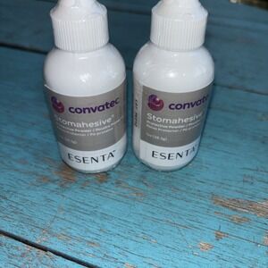 Lot of 2 ConvaTec ESENTA Stomahesive® Protective Powder 1oz Bottles Exp 2028